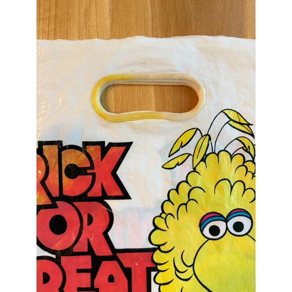 Vintage 80's 90s Halloween Trick Or Treat Bags Sesame Street & McDonald's Ghost - Picture 3 of 9